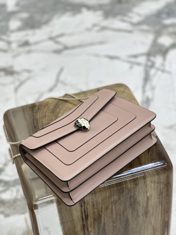 Bulgari Serpenti Forever Flip Handbag - Elephant Gray - Image 3