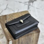 Bulgari Serpenti Forever Flip Handbag - Black - Image 4