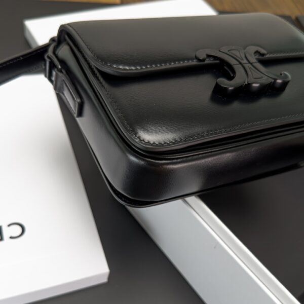Celine Teen Triomphe Calfskin Handbag - Black - Image 3