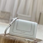 Bulgari Serpenti Forever Shoulder Bag - White With Powder - Image 5
