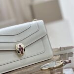 Bulgari Serpenti Forever Shoulder Bag - White With Powder - Image 2