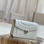 Bulgari Serpenti Forever Shoulder Bag - White With Powder - Image 4