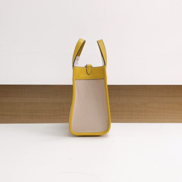 Coach Canvas Field Tote Bag - Yellow - Image 4