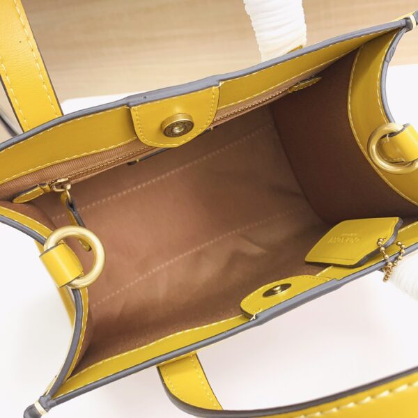 Coach Canvas Field Tote Bag - Yellow - Image 2