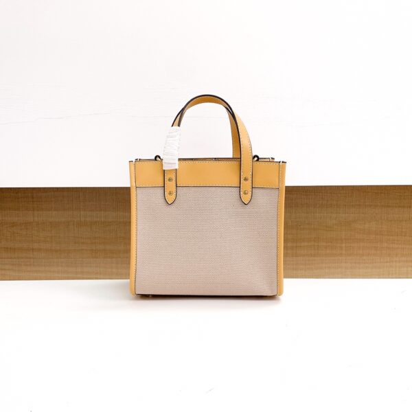 Coach Canvas Field Tote Bag - Cream - Image 4