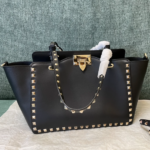 Valentino Rockstud Medium Handbag - Black