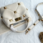Valentino Big Nail Series Bucket Bag - White