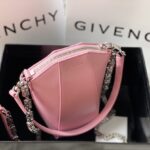 Givenchy Antigona Lock Irregular Chain Bag - Pink - Image 3