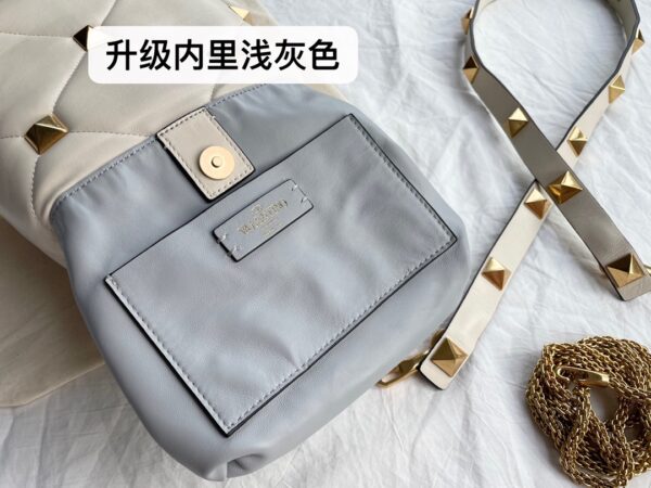 Valentino Big Nail Series Bucket Bag - White - Image 5