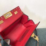 Valentino Garavni Rockstud Alcove Grained Calfskin Box Bag - Cream - Image 3