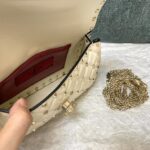 Valentino Small Papaya Gram Classic Studded Handbag - White - Image 3