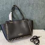 Valentino Rockstud Medium Handbag - Black - Image 4