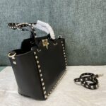 Valentino Rockstud Medium Handbag - Black - Image 5
