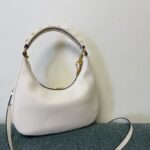 Valentino Studsign Calfskin Hobo Handbag - White - Image 5
