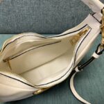 Valentino Studsign Calfskin Hobo Handbag - White - Image 4