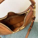 Valentino Studsign Calfskin Hobo Handbag - Brown - Image 5