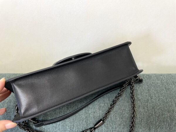 Valentino Calfskin Star Diamond Small Handbag - Black - Image 2