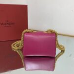 Valentino Garavani One Stud Soft Mini Chain Handbag - Pink - Image 5