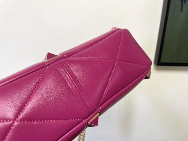 Valentino Enamel Small Stud Bag - Pink - Image 2