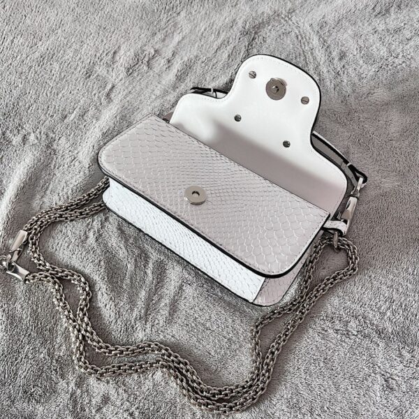 Valentino Mini Locò Crystal Decorated Handbag - White - Image 2