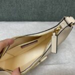 Valentino Mini Palm Print Calfskin Hobo Armpit Bag - White - Image 4