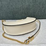 Valentino Mini Palm Print Calfskin Hobo Armpit Bag - White - Image 3