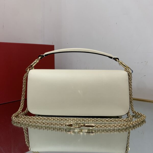 Valentino New Loco Baguette Medium Handbag - Off White - Image 5