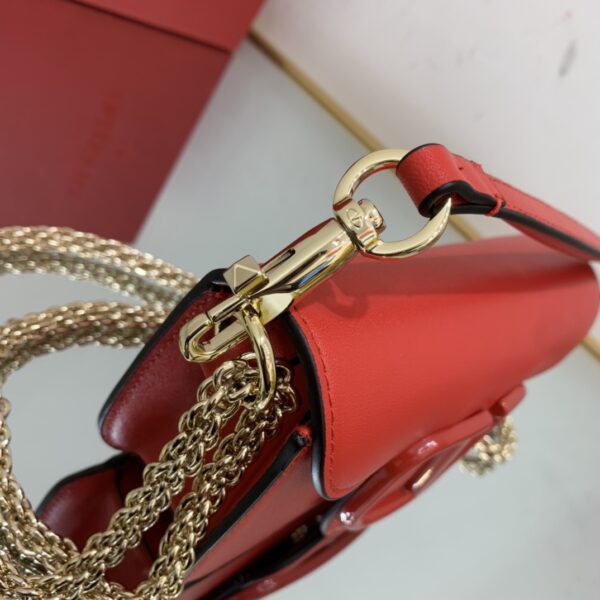 Valentino Garavani Mini Calfskin Handbag - Red - Image 4
