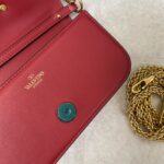 Valentino Garavani Miniloc Calfskin Bag - Red - Image 3