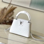Louis Vuitton Noble Crocodile  White Super Small Handbag