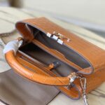 Louis Vuitton Orange Small Crocodile Handbag - Image 2