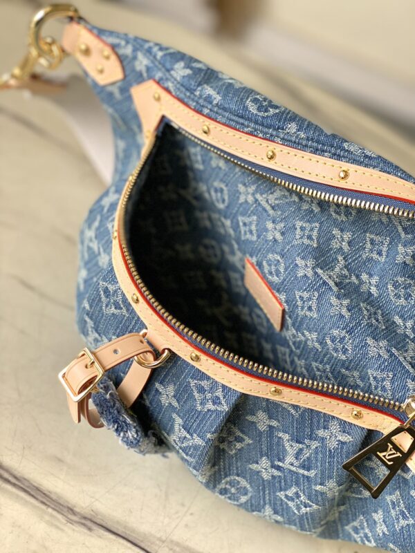 Louis Vuitton High Rise Fanny  Denim Bag - Image 3