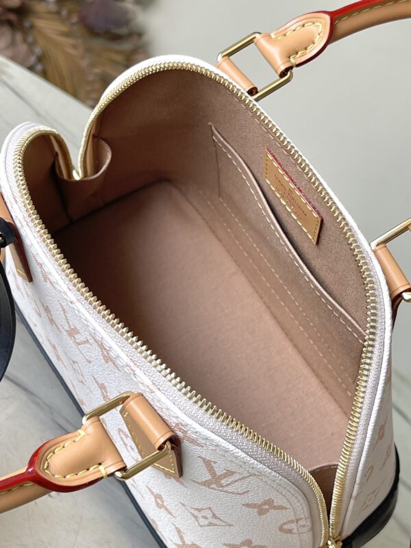 Louis Vuitton Alma BB Handbag - White Flower - Image 4