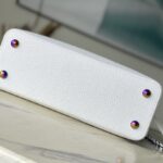 Louis Vuitton White Colorful Gold Buckle Medium Capucines BB Handbag - White - Image 3