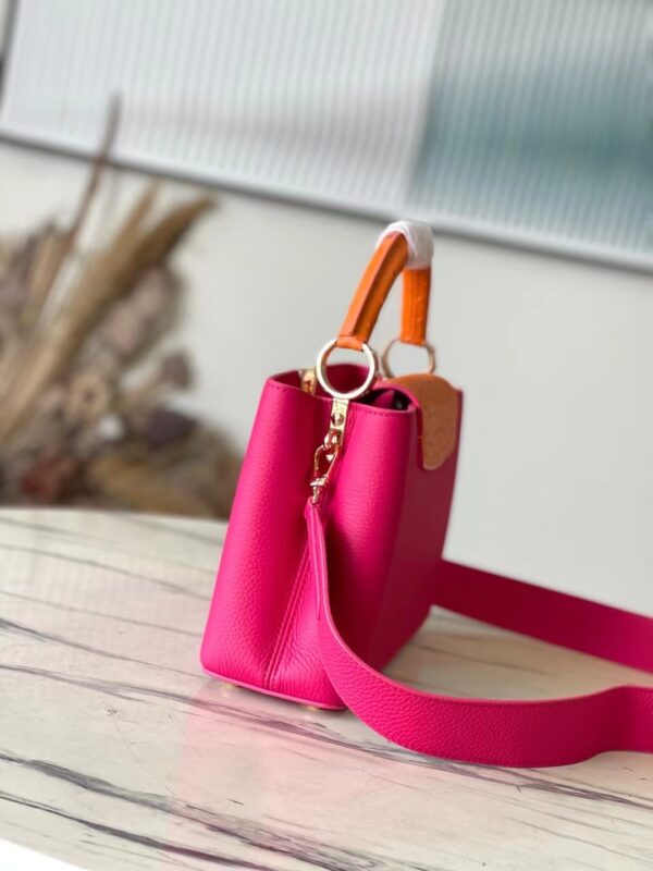 Louis Vuitton Capucines Taurillon Leather Medium Handbag - Pink - Image 5
